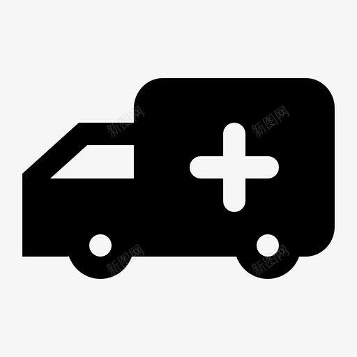 救护车汽车急救车图标svg_新图网 https://ixintu.com 医疗保险 医院 急救车 救护车 汽车