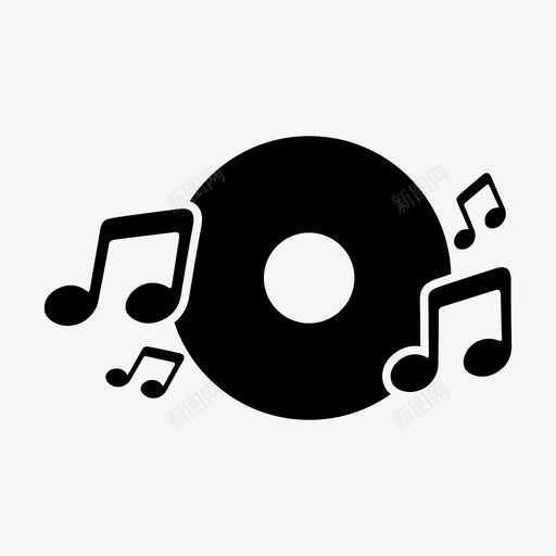 cd专辑迪斯科图标svg_新图网 https://ixintu.com cd 专辑 声音 旋律 迪斯科 音乐