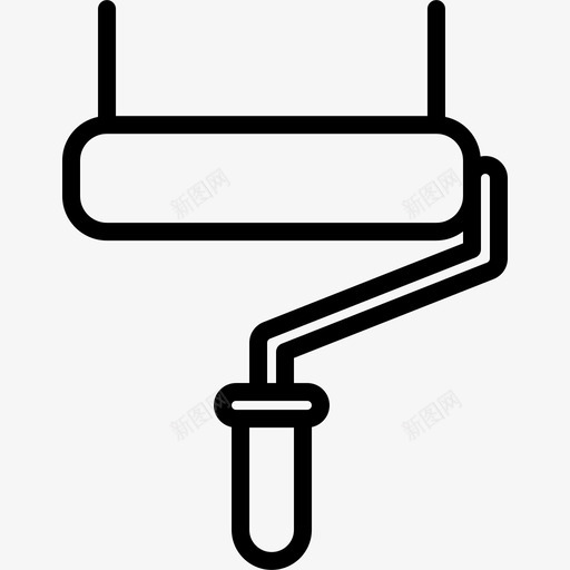 油漆辊建筑工人修理工图标svg_新图网 https://ixintu.com 修理工 建筑工人 油漆辊