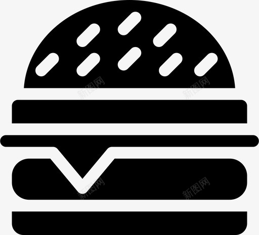 奶酪汉堡快餐汉堡图标svg_新图网 https://ixintu.com 使用 固体 奶酪汉堡 快餐 汉堡