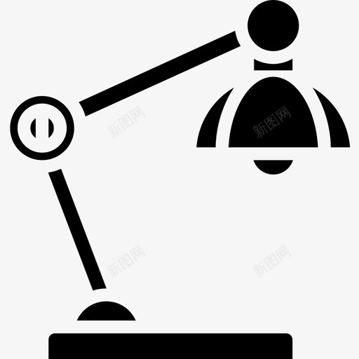 台灯商务元素6实心图标svg_新图网 https://ixintu.com 元素 台灯 商务 实心