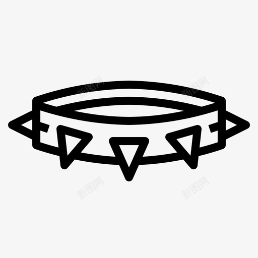 项链钻石时尚图标svg_新图网 https://ixintu.com 时尚 朋克 朋克摇滚 钻石 项链