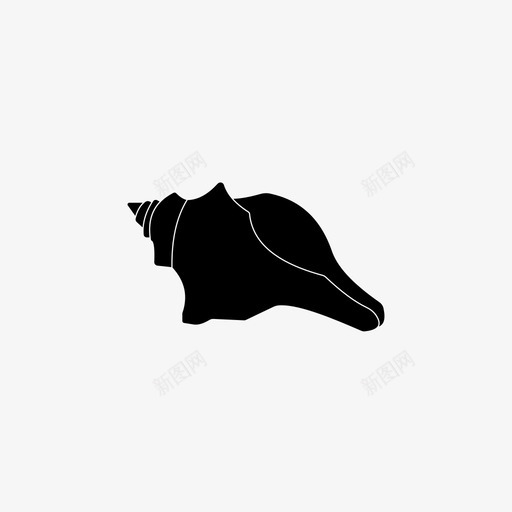 贝壳海洋生物图标svg_新图网 https://ixintu.com 海洋生物 贝壳