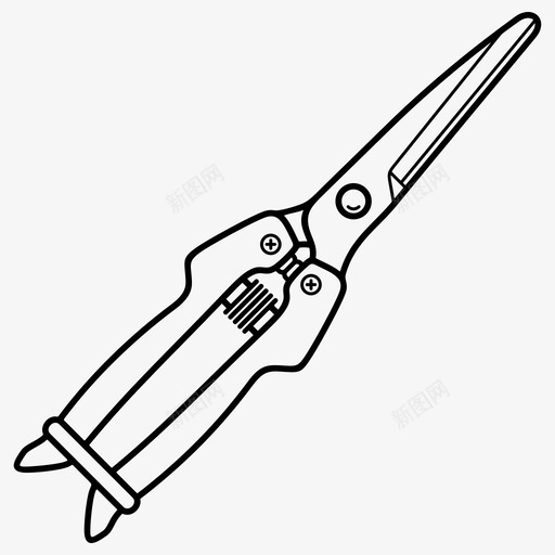 手剪切割器花园图标svg_新图网 https://ixintu.com 修剪剪 切割器 手剪 花园