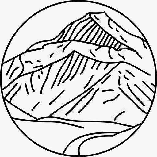 山路高山高海拔图标svg_新图网 https://ixintu.com 山路 景观 海拔 高山 高海拔