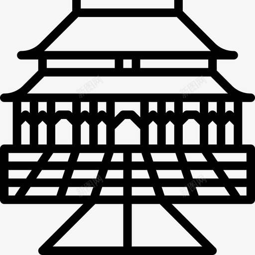 建筑中国48直线图标svg_新图网 https://ixintu.com 中国 建筑 直线