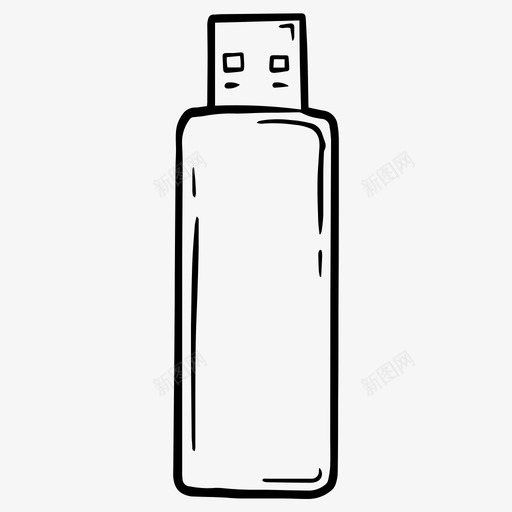 usb闪存驱动器外部驱动器闪存驱动器图标svg_新图网 https://ixintu.com usb 外部 技术 闪存 驱动器
