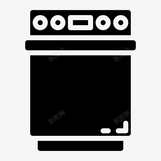 洗衣机家电图标svg_新图网 https://ixintu.com 坚固 家具 家居 家用 家电 房间 洗衣机 电器设备 设计