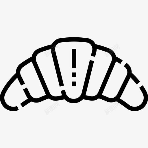 牛角面包甜味和糖果8直系图标svg_新图网 https://ixintu.com 牛角 甜味 直系 糖果 面包