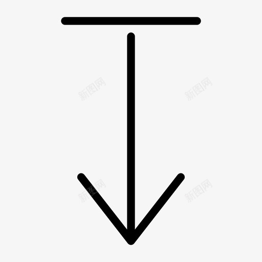 向下箭头光标方向图标svg_新图网 https://ixintu.com 光标 向下箭头 方向