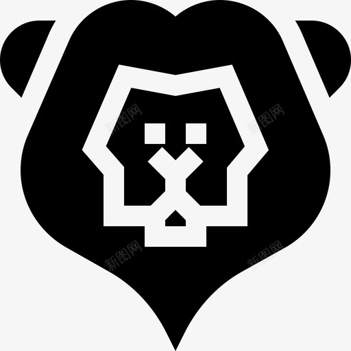 狮子马戏团49填充物图标svg_新图网 https://ixintu.com 填充物 狮子 马戏团49