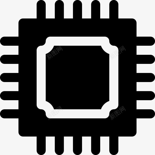 Cpu智能城市11已填充图标svg_新图网 https://ixintu.com Cpu 已填充 智能城市11