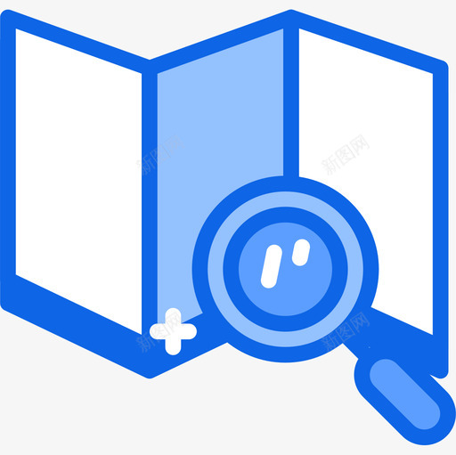 地图导航22蓝色图标svg_新图网 https://ixintu.com 地图 导航22 蓝色