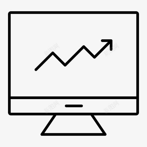 成长图表电脑图标svg_新图网 https://ixintu.com 企业 创业 图标 图表 屏幕 成长 显示器 液晶 液晶显示 电脑 线图