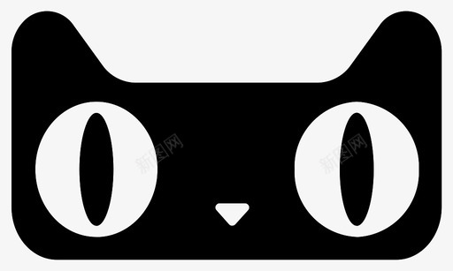 天猫猫头svg_新图网 https://ixintu.com 天猫猫头