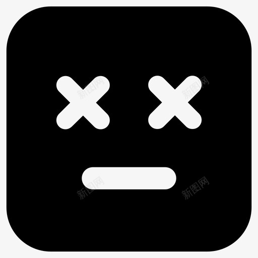 死亡感觉沉默图标svg_新图网 https://ixintu.com 微笑 感觉 撕扯 死亡 沉默