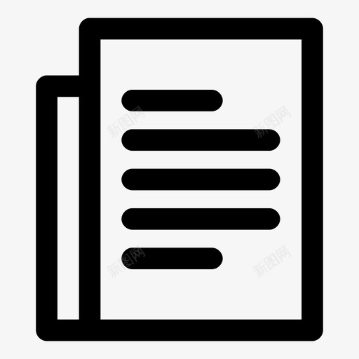 文本页文档文件图标svg_新图网 https://ixintu.com 文件 文本页 文档 管理用户界面粗体