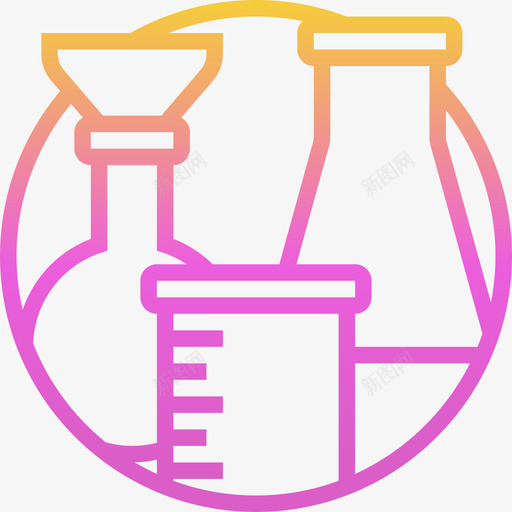 生物化学烧瓶16梯度图标svg_新图网 https://ixintu.com 梯度 烧瓶 生物化学