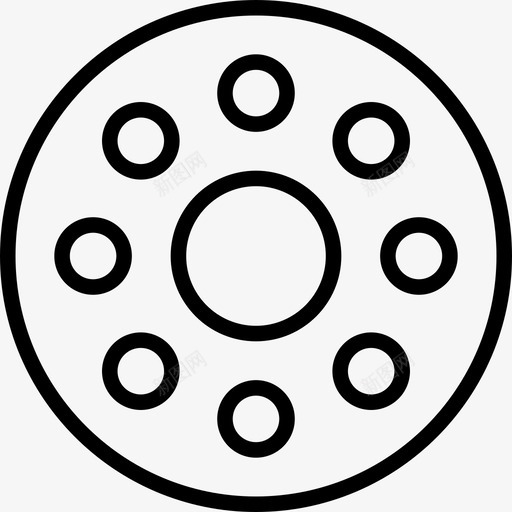 轴承圆形摩擦图标svg_新图网 https://ixintu.com 圆形 摩擦 旋转 机械 薄功率 轴承 零件