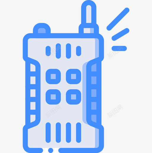 对讲机探险运动17蓝色图标svg_新图网 https://ixintu.com 对讲机 探险运动17 蓝色