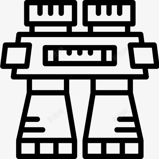 双筒望远镜士兵3直线图标svg_新图网 https://ixintu.com 双筒 士兵 望远镜 直线