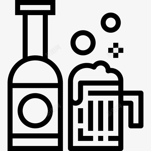 啤酒嘻哈13直系图标svg_新图网 https://ixintu.com 啤酒 嘻哈 直系