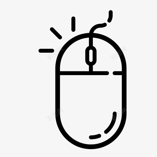 鼠标按钮点击图标svg_新图网 https://ixintu.com 互联网 技术 按钮 点击 点击点击 计算机 鼠标
