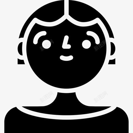 女孩阿凡达60雕文图标svg_新图网 https://ixintu.com 女孩 阿凡 雕文