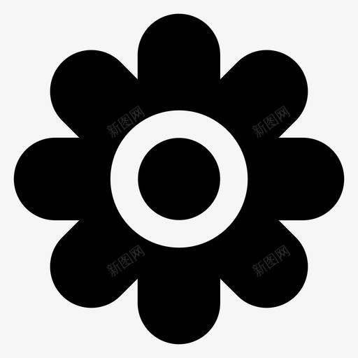 花雏菊香味图标svg_新图网 https://ixintu.com 图标 字形 材料 用户界面 自然 雏菊 香味