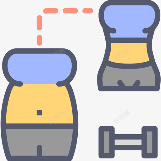 减肥健身健康图标svg_新图网 https://ixintu.com 健康 健身 减肥 本色