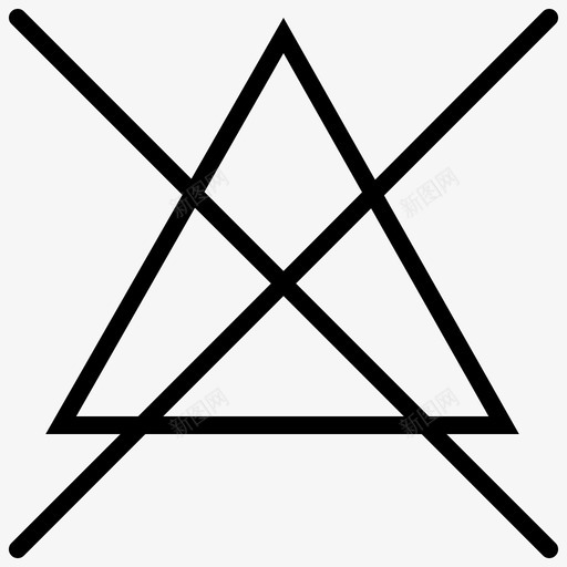 无漂白布服装护理洗涤图标svg_新图网 https://ixintu.com 无漂白布 服装护理 洗涤 洗衣
