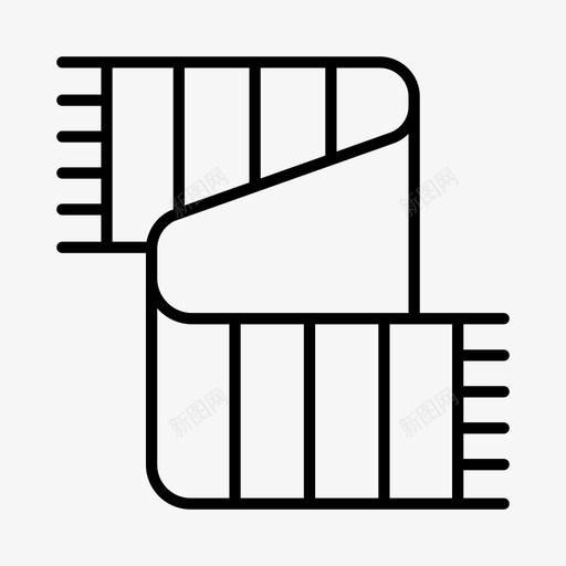 采购产品围巾配件时装图标svg_新图网 https://ixintu.com 冬季配件 围巾 时装 配件 采购产品围巾