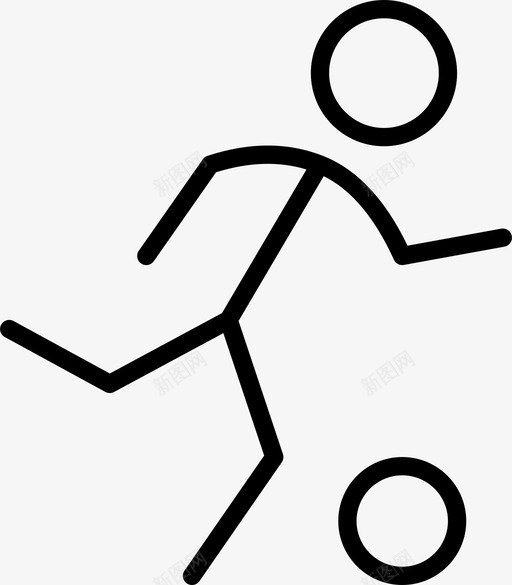 足球进球踢图标svg_新图网 https://ixintu.com 团队 夏季 奥林匹克运动会 足球 进球