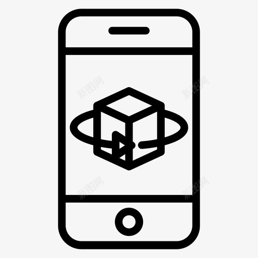 智能手机通话iphone图标svg_新图网 https://ixintu.com iphone 手机 智能 通话