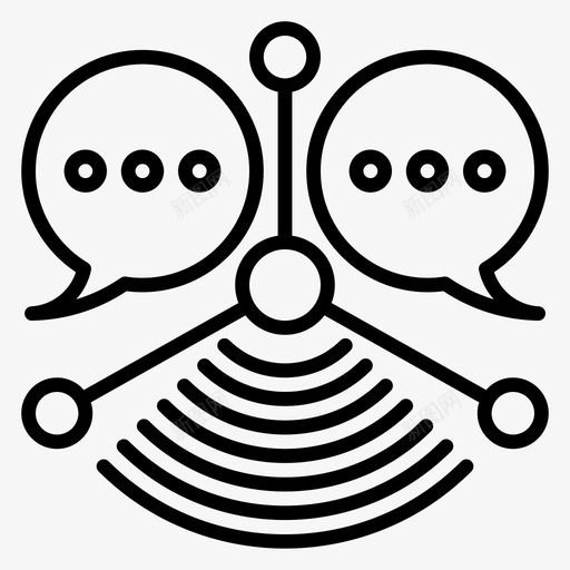 信息聊天通信图标svg_新图网 https://ixintu.com 信件 信息 电子邮件 网络 聊天 通信