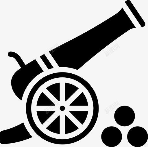 大炮发明2加油图标svg_新图网 https://ixintu.com 加油 发明2 大炮