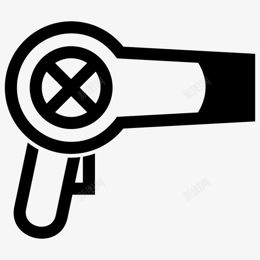 吹风机沙龙图标svg_新图网 https://ixintu.com 吹风机 沙龙
