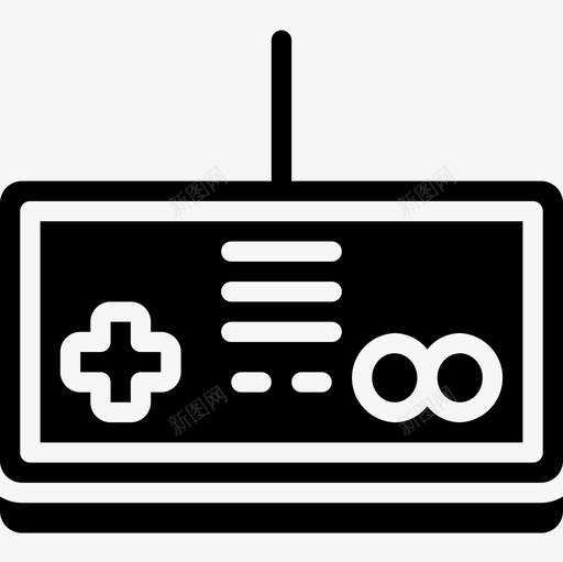 游戏控制器八十年代14填充图标svg_新图网 https://ixintu.com 八十年代 填充 控制器 游戏