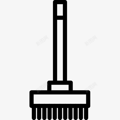 耙子工具56线性图标svg_新图网 https://ixintu.com 工具56 线性 耙子