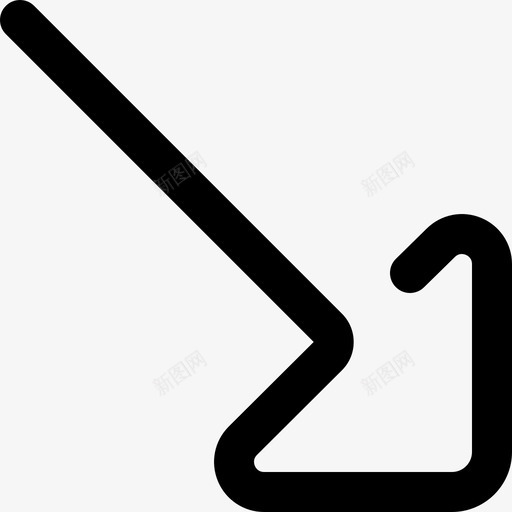 对角线箭头杂项63轮廓图标svg_新图网 https://ixintu.com 对角线 杂项 箭头 轮廓