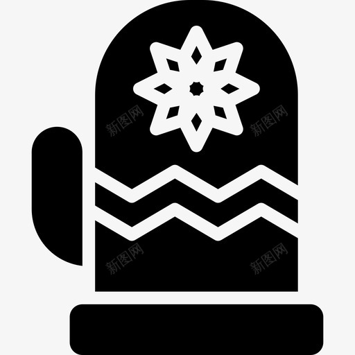手套圣诞193实心图标svg_新图网 https://ixintu.com 圣诞 实心 手套