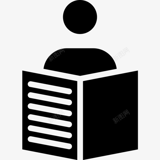 杂志新闻36固体图标svg_新图网 https://ixintu.com 固体 新闻 杂志