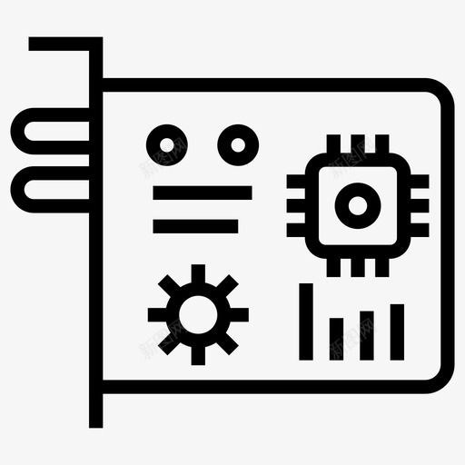 pci卡以太网硬件图标svg_新图网 https://ixintu.com pci 以太网 图标 微处理器 硬件 线图 计算机 通用