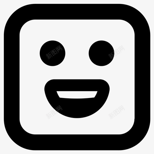 高兴表情退出图标svg_新图网 https://ixintu.com 幸福 快乐 笑脸 表情 退出 高兴