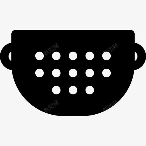 筛滤器取汁图标svg_新图网 https://ixintu.com 厨房 取汁 榨汁机 滤器 筛