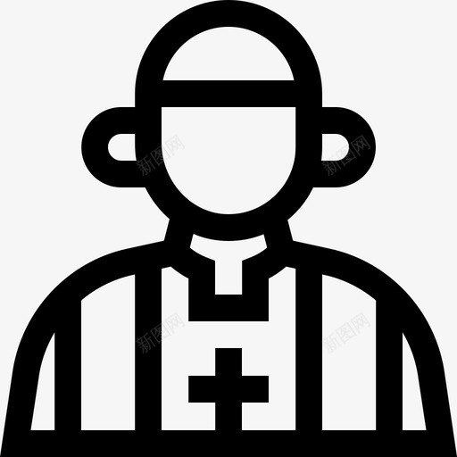 神父葬礼17直系亲属图标svg_新图网 https://ixintu.com 直系亲属 神父 葬礼