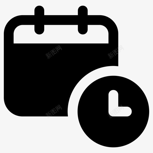 预约约会日期图标svg_新图网 https://ixintu.com 日期 日程安排 活动 约会 预约