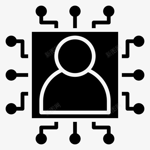 配置文件连接数据图标svg_新图网 https://ixintu.com 数据 用户 网络 连接 配置文件