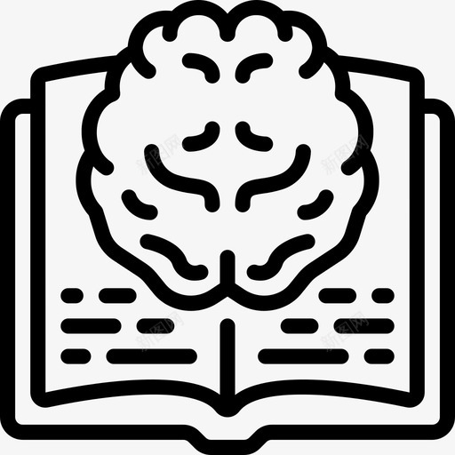科学书籍stem8线性图标svg_新图网 https://ixintu.com stem8 科学书籍 线性
