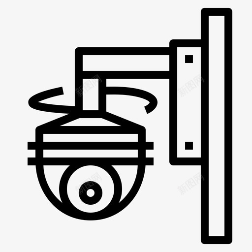 安全系统摄像头闭路电视图标svg_新图网 https://ixintu.com 乐透 安全 技术 摄像头 系统 闭路电视
